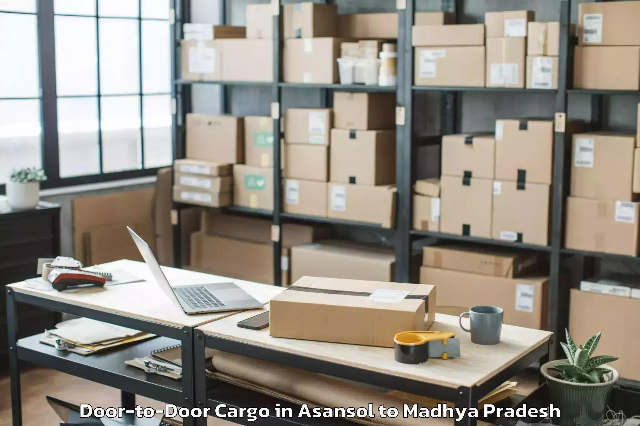 Book Asansol to Satwas Door To Door Cargo Online